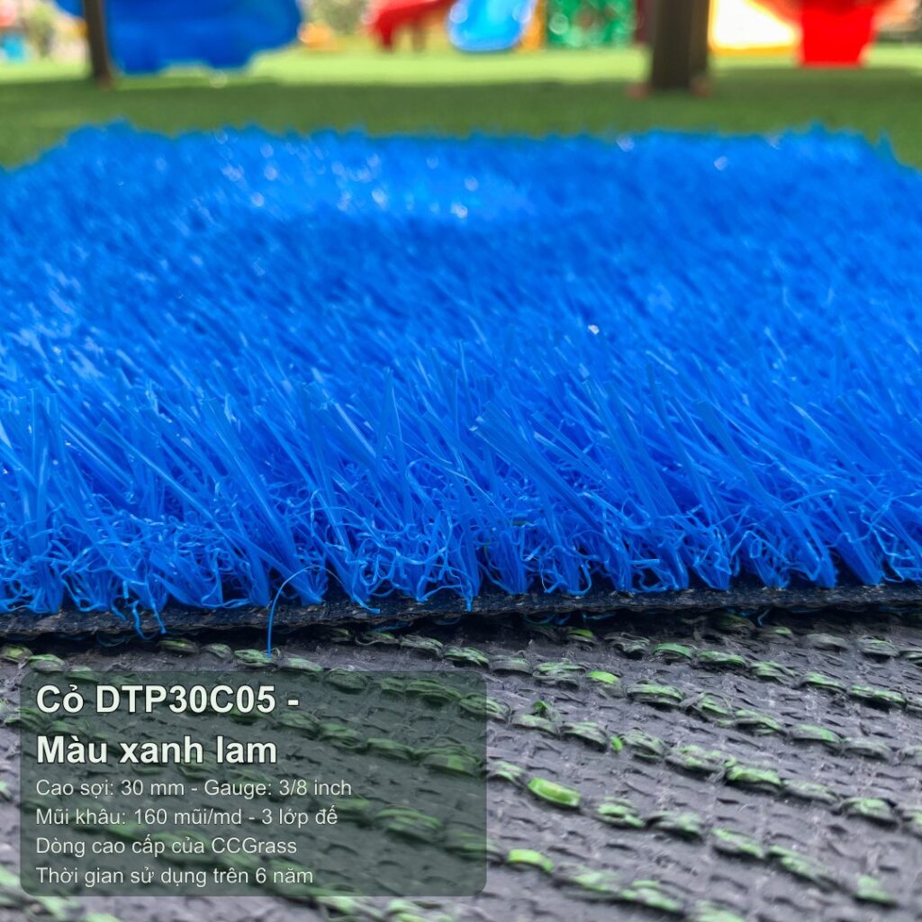 Thảm cỏ nhân tạo DTP30C05_màu xanh lam